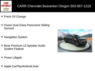 2026 Chevrolet Traverse High Country