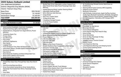 2025 Subaru Outback Limited