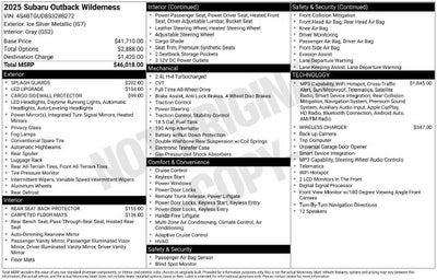 2025 Subaru Outback Wilderness