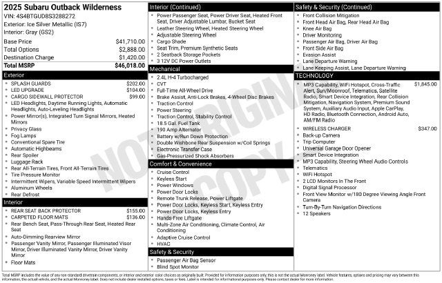 2025 Subaru Outback Wilderness