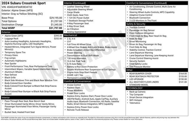 2024 Subaru Crosstrek Sport