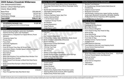2025 Subaru Crosstrek Wilderness