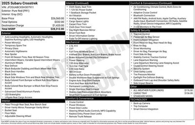 2025 Subaru Crosstrek Base