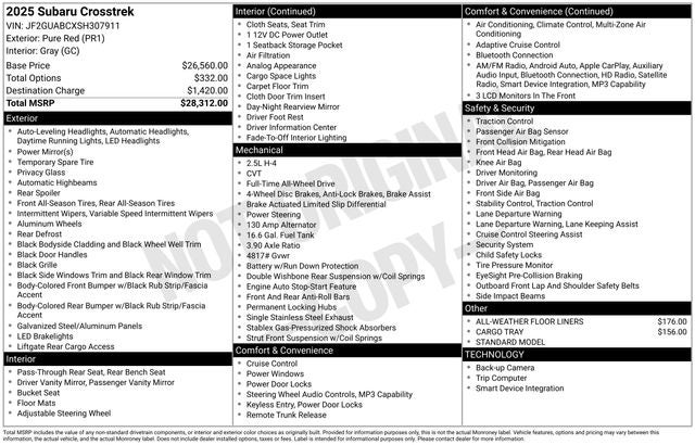 2025 Subaru Crosstrek Base