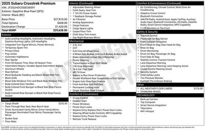 2025 Subaru Crosstrek Premium