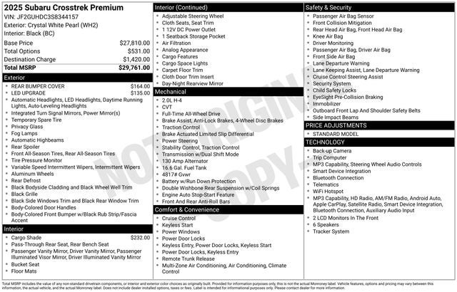 2025 Subaru Crosstrek Premium