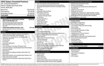 2025 Subaru Crosstrek Premium