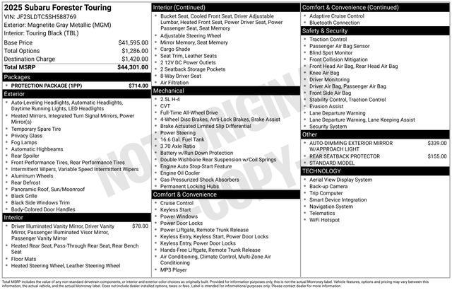 2025 Subaru Forester Touring