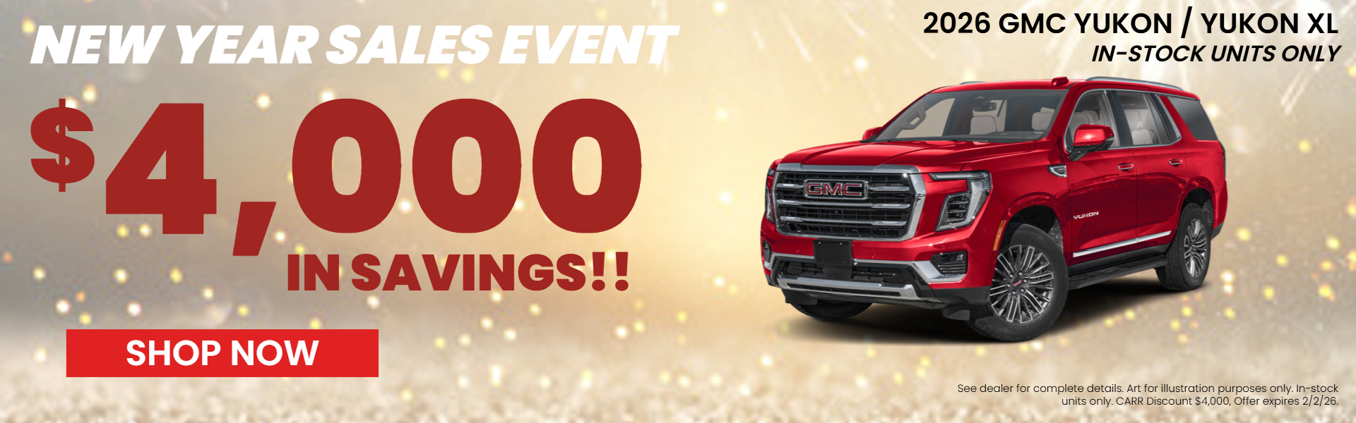 YUKON AND YUKON XL OFFERS FROM CARR BUICK GMC