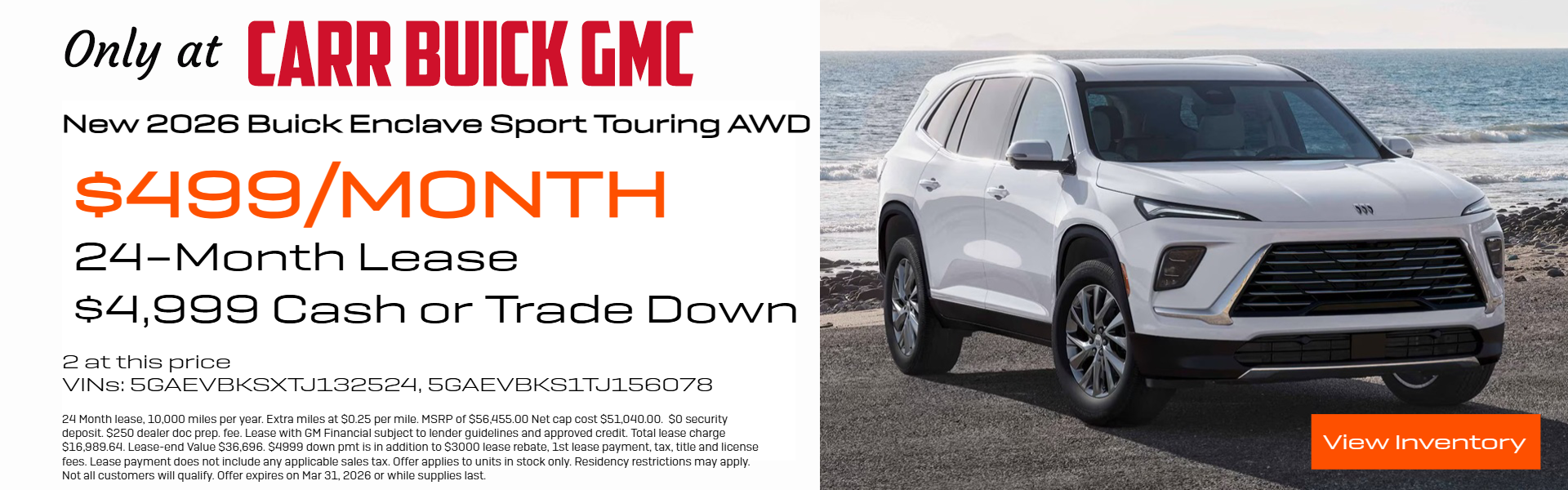 Carr Buick GMC Specials