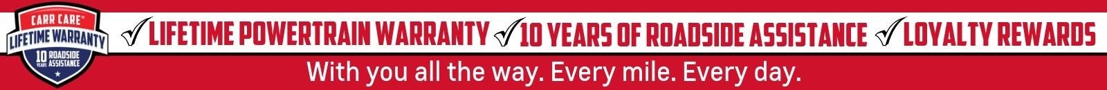 Lifetime powertrain warranty, 10 years of roadside assistance, loyalty rewards | CARR Vancouver Buick GMC in vancouver WA